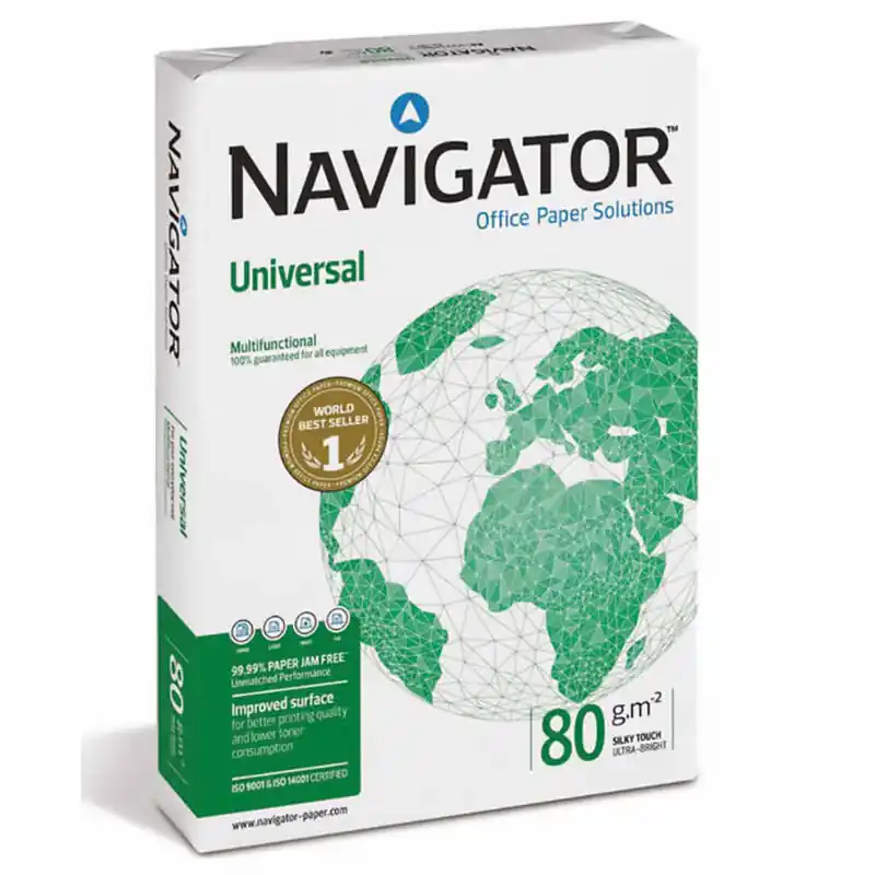 Profesional 1 Paquete Papel Navigator Universal X 500 Hojas a4 80 Gr Blanco