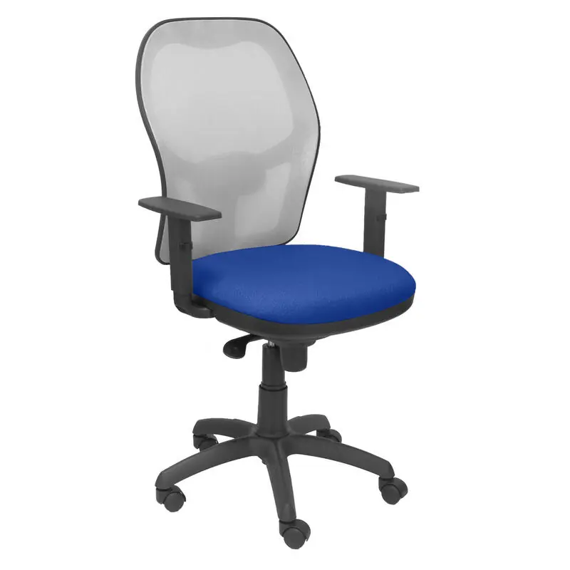 Silla Jorquera Malla Gris Asiento Bali Azul Oferta