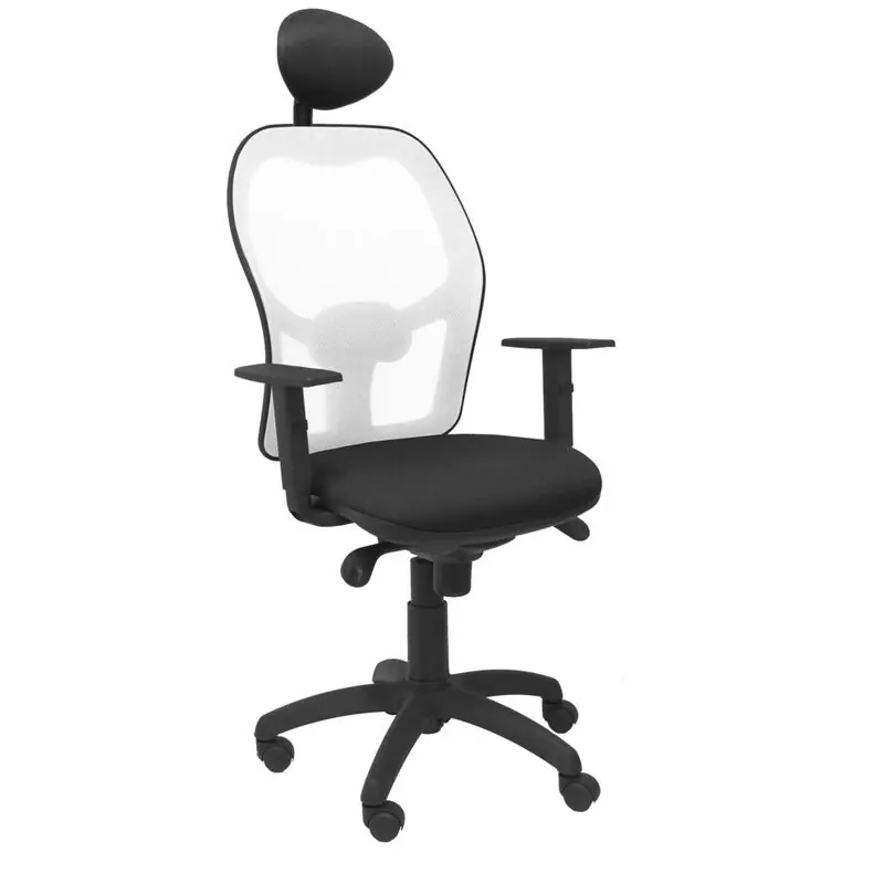 Silla Jorquera Malla Blanca Asiento Bali Negro Co Promoción Exclusiva