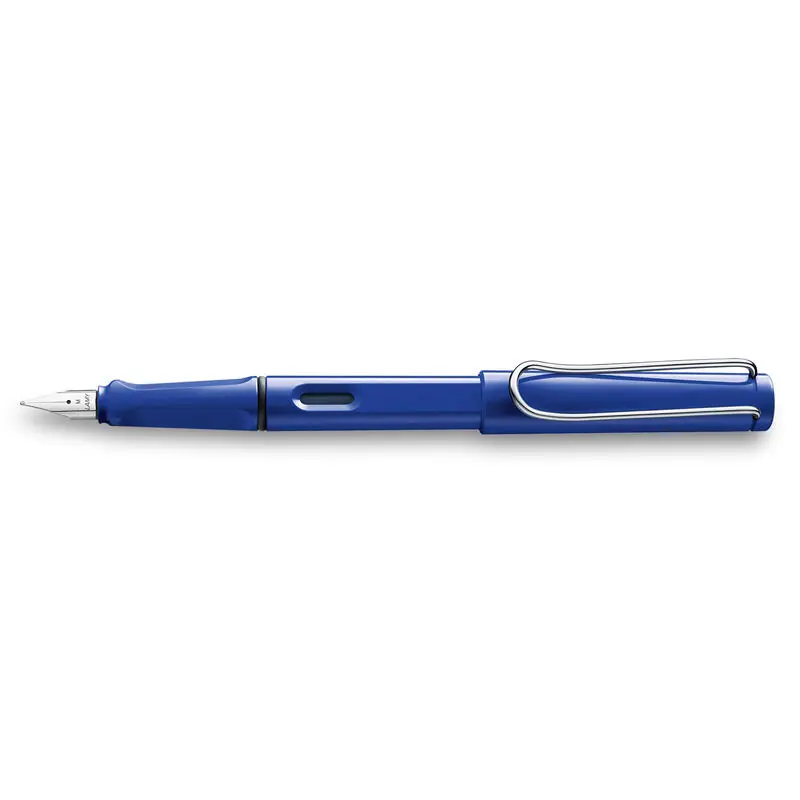 Lamy Pluma Estilográfica Safari 014m Punta Media Tinta Azul Color Azul A Buen Precio