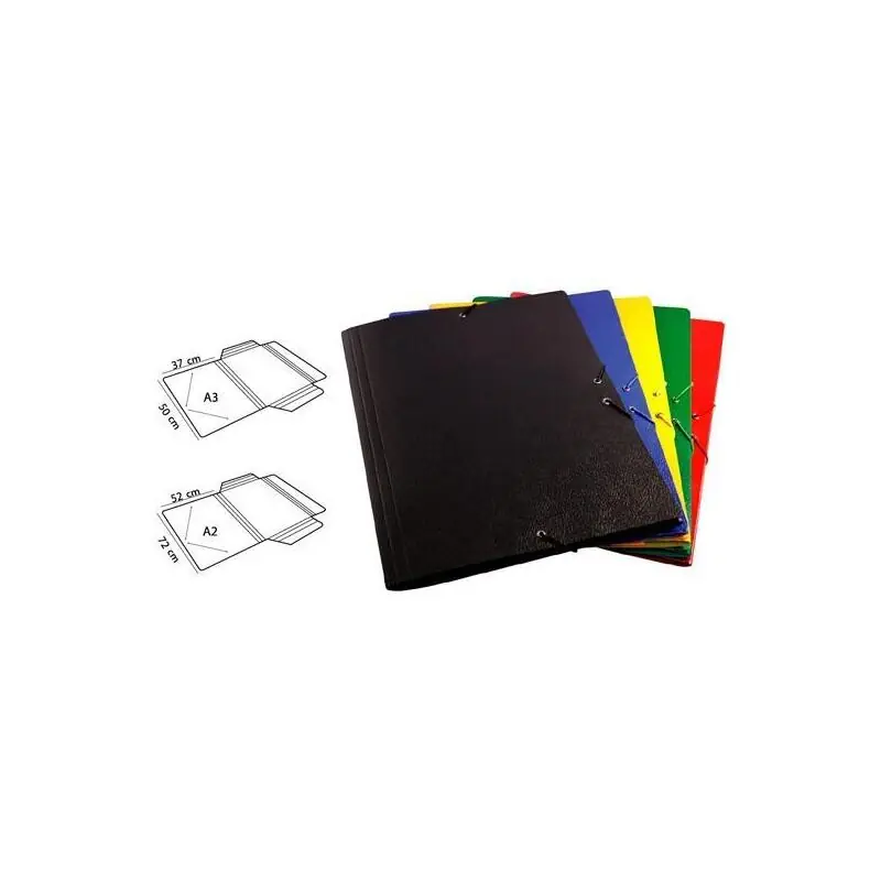 Mariola Carpeta C/Gomas a3 Cartón Compacto Gofrado Azul Descuento