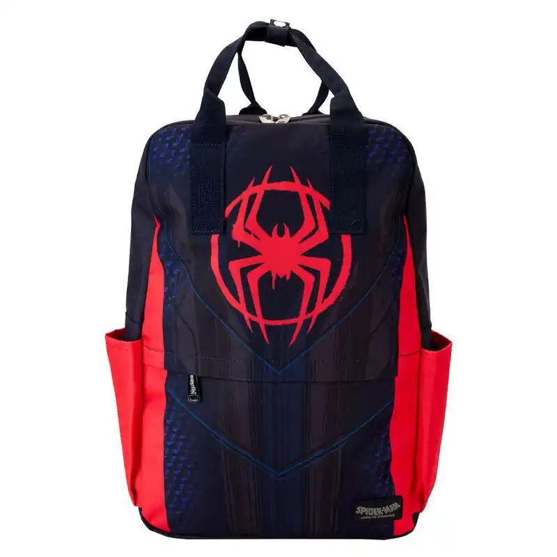 Oferta De Temporada Mochila Nylon Traje Miles Morales Spider-Verse Marvel Loungefly 43cm
