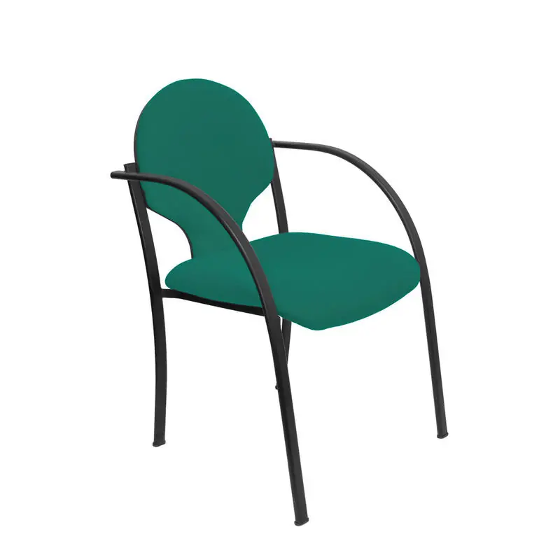 Alta Calidad Pack 2 Sillas Hellin Chasis Negro Bali Verde