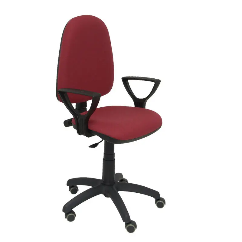 Venta Final Silla Ayna Bali Granate Brazos Fijos Ruedas De Pa