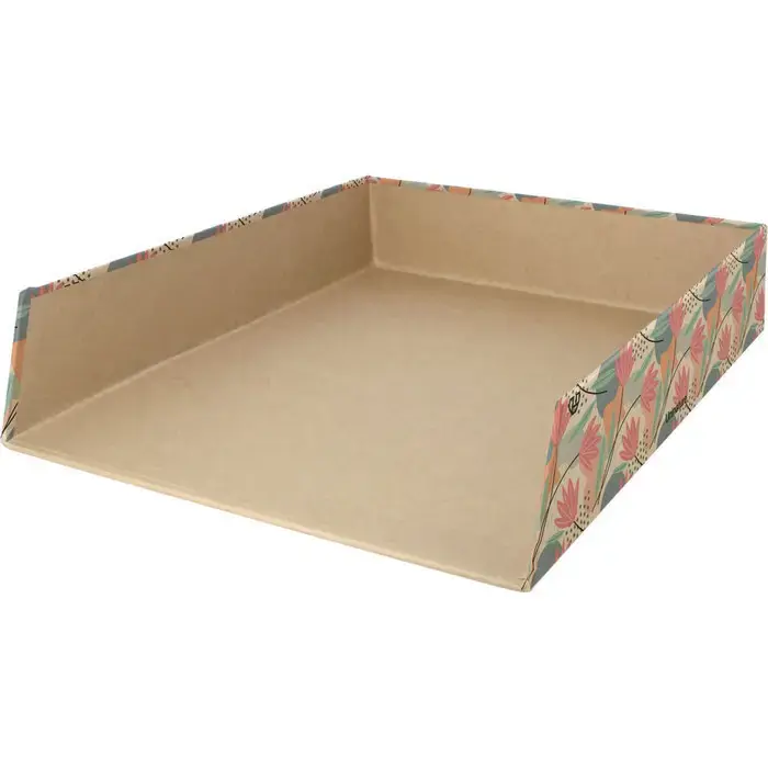 BANDEJA SOBREMESA RECICLADO UNINATURE FLORES Económico