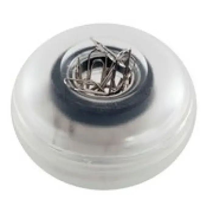 PORTACLIPS TRANSPARENTE + 20 CLIPS REF 13351 Precio De Oferta