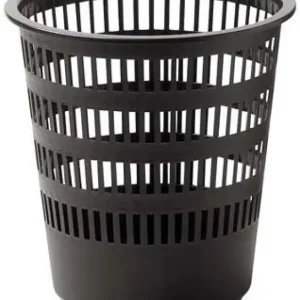 PAPELERA 307-02 REJILLA PLASTICO NEGRA 295X275 12L Moderno