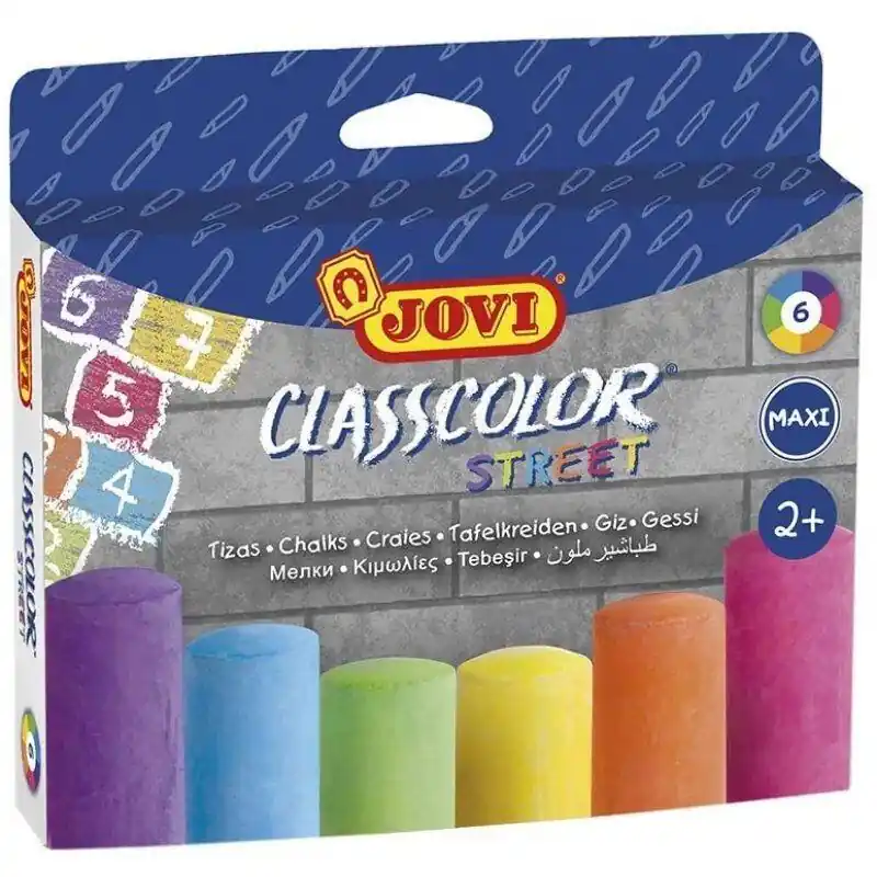 Tizas Jovi Classcolor Street 1030 6 Unidades Colores Surtidos Económico