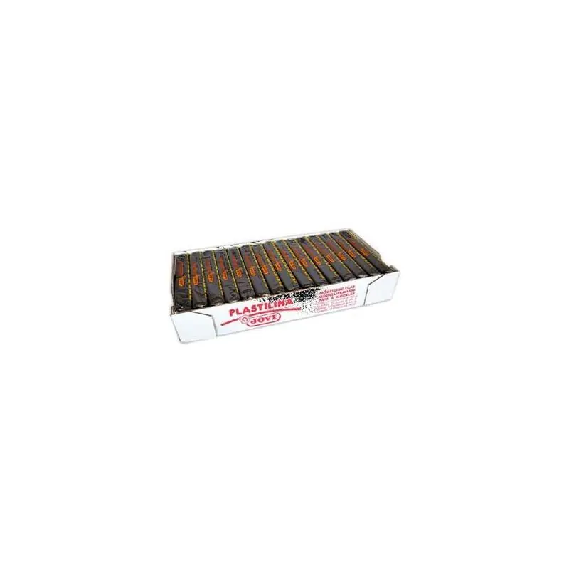 Mayoreo Jovi Plastilina School Caja 15 Pastillas 150gr Negro