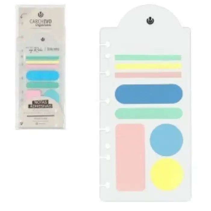 BLOC NOTAS ADHESIVAS CARCHIVO INGENIOX IRREGULAR COLORES PASTEL Tendencia