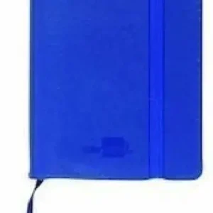 LIBRETA LIDERPAPEL SIMIL PIEL A5 120H 70G HORIZONTAL SIN MARGEN AZUL Descuento