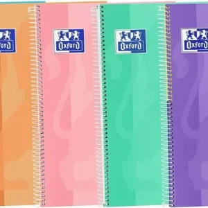 Precio Reducido BLOC A4 80H CUADROS 4MM PASTEL COLORES SURTIDOS TAPA EXTRA OXFORD