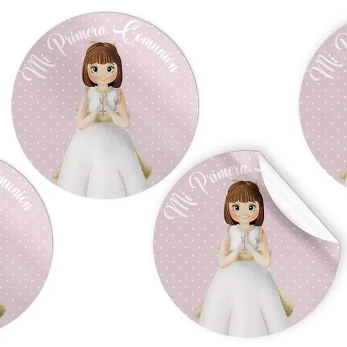 ROLLO 250 ETIQUETAS NIÑA COMUNION Bestseller