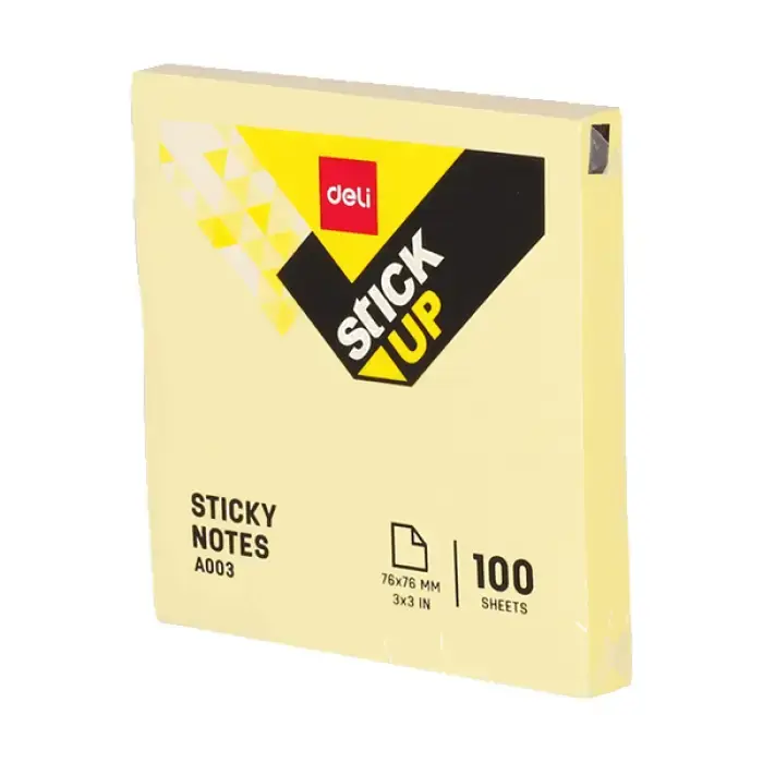 Compra Hoy NOTAS ADHESIVAS 76X76 AMARILLO DELI STICK UP