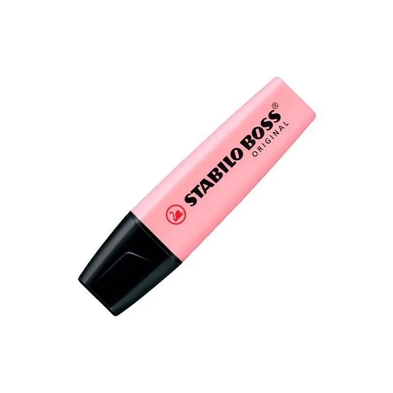 Pack De 10 Unidades Stabilo Boss Marcador Fluorescente Rosado Pastel A Buen Precio