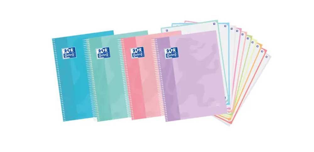 BLOC A4 150H CUADROS 5MM 10 COLORES TAPA EXTRA TOUCH PASTEL OXFORD Precio De Fábrica