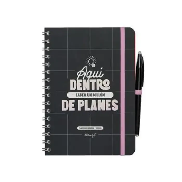 PLANIFICADOR CON HOJAS BORRABLES - AQUÍ DENTRO CABEN UN MILLÓN DE PLANES Máxima Calidad