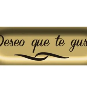 ETIQUETA ADHESIVA 250UNID ORO DESEO QUE TE GUSTE Bestseller
