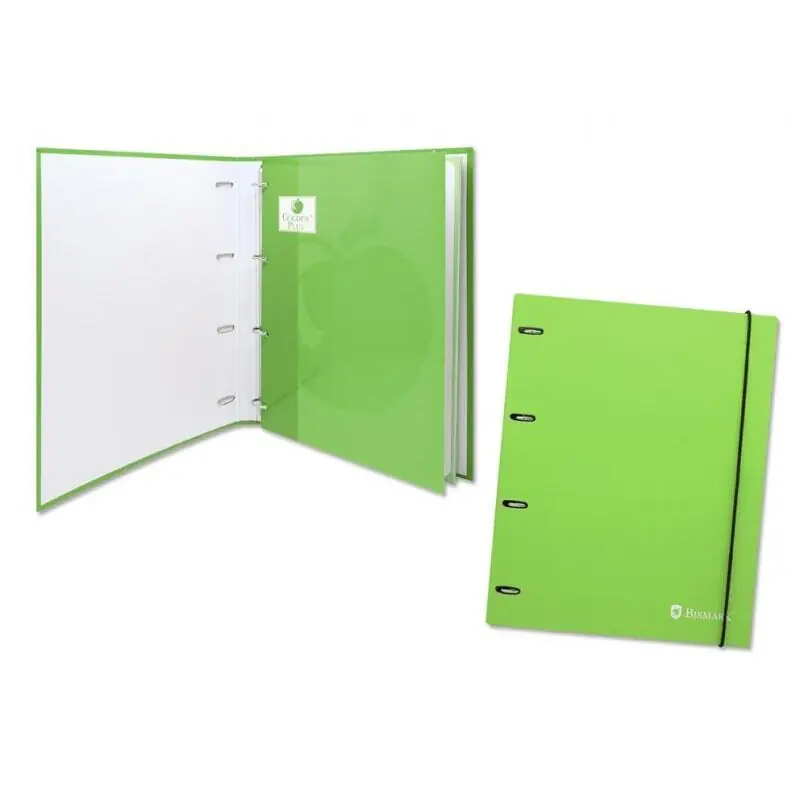 Bismark Carpeta De Carton Con Recambio - Formato a4 - Cuatro Anillas - Recambio A Juego Última Versión