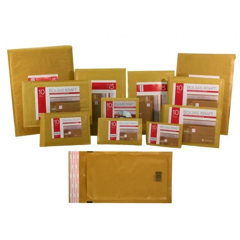 Pago Seguro Pack De 10 Unidades Bismark Pack De 10 Bolsas Acolchadas De Kraft Nº 270X360Mm - Recubrimiento Interno De Laminas De