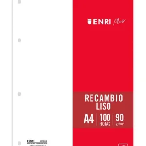 Entrega Rápida RECAMBIO A4 100H 90GR LISO ENRI