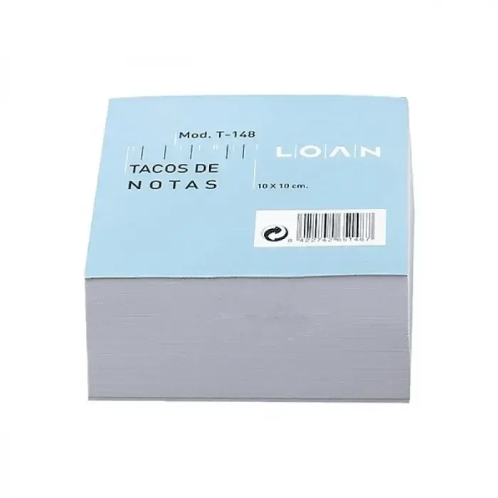 TACO DE NOTAS 10X10 500H BLANCOS LOAN Mejor Calidad