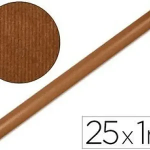 Hecho A Mano ROLLO PAPEL KRAFT 25X1M MARRÓN FUERTE