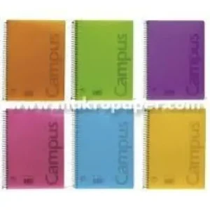 BLOC CAMPUS A4 80H 90GR VIA 3MM T.PP COLOR Popular