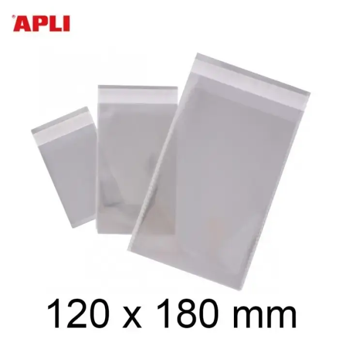Oferta Limitada BOLSAS CIERRE ADHESIVO APLI PP 120X180MM PAQUETE 100