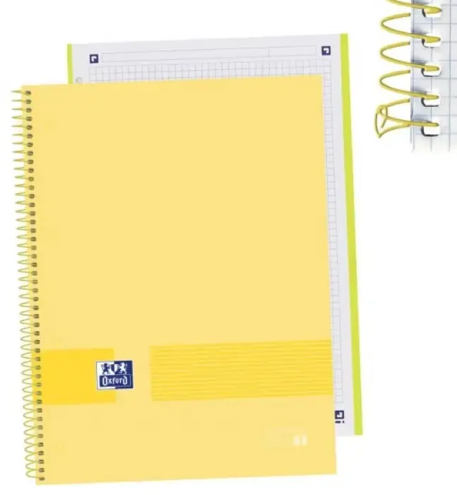 Moderno BLOC A4 80H CUADROS 5MM BANANA TAPA EXTRA OXFORD&YOU