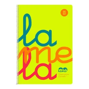 CUADERNO LAMELA Fº PLASTIC FLUOR 80H 2,5MM 7FTP002S Mejor Precio