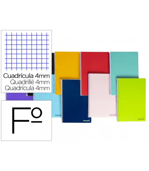 Ocasión Especial BLOC 80H Fº CUADROS 4MM LIDERPAPEL BF01