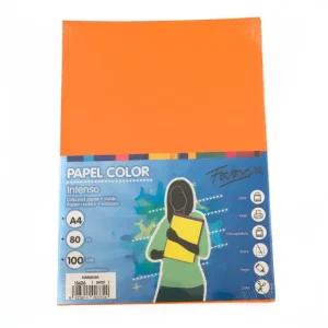 Rebajas PAPEL A4 FOTOCOPIA PAQUETE 100H NARANJA 80G FABRISA