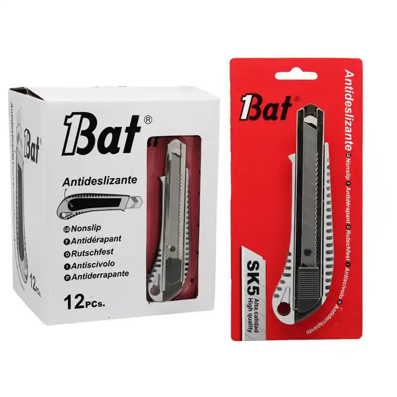 Envío Gratis Bismark Cutter Profesional Retractil Con Cuchilla Fracturable De 18 Mm Blister