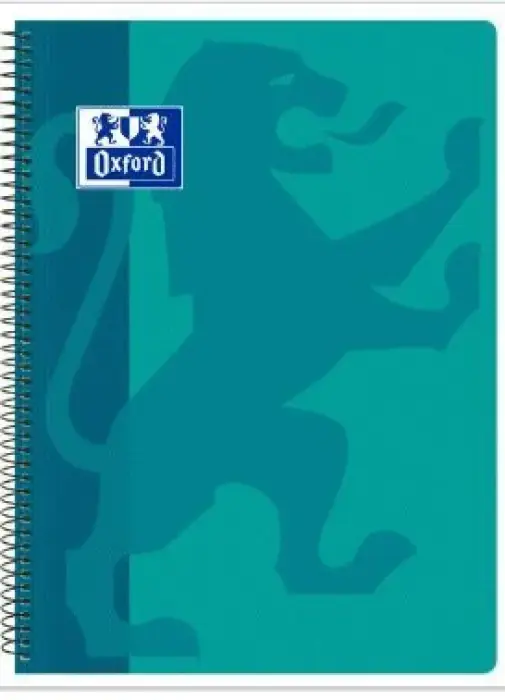 BLOC Fº 80H CUADROS 4MM TP AQUA OXFORD Envío Gratis