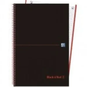 Envío Internacional BLOC A4 80H CUADROS 5MM TE OXFORD BLACK N' RED