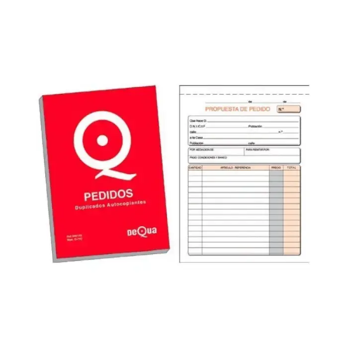 TALONARIO PEDIDOS 4º NATURAL DUPLICADO Q-71D Profesional