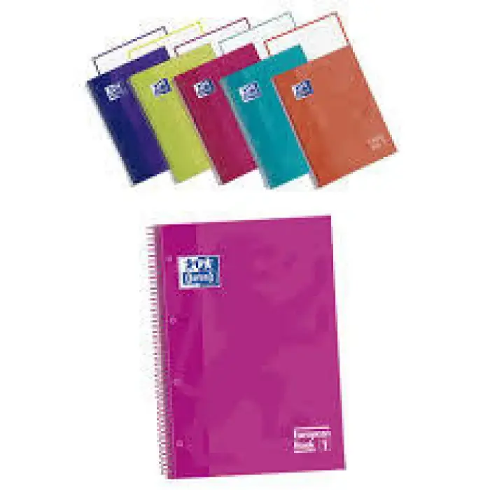 BLOC A4 80H CUADROS 5MM FUCSIA TAPA SOFT OXFORD Oferta De Temporada