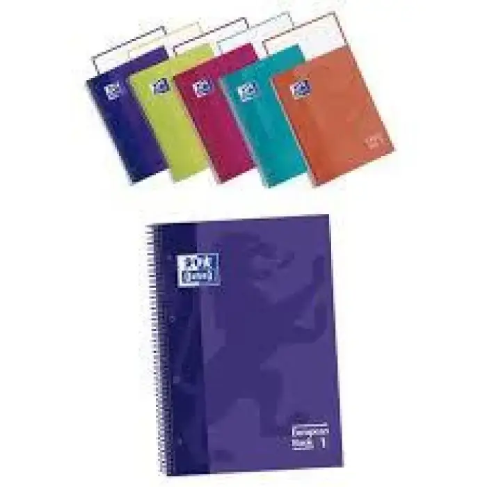 BLOC A4 80H CUADROS 5MM LILA TAPA SOFT OXFORD Envío Inmediato