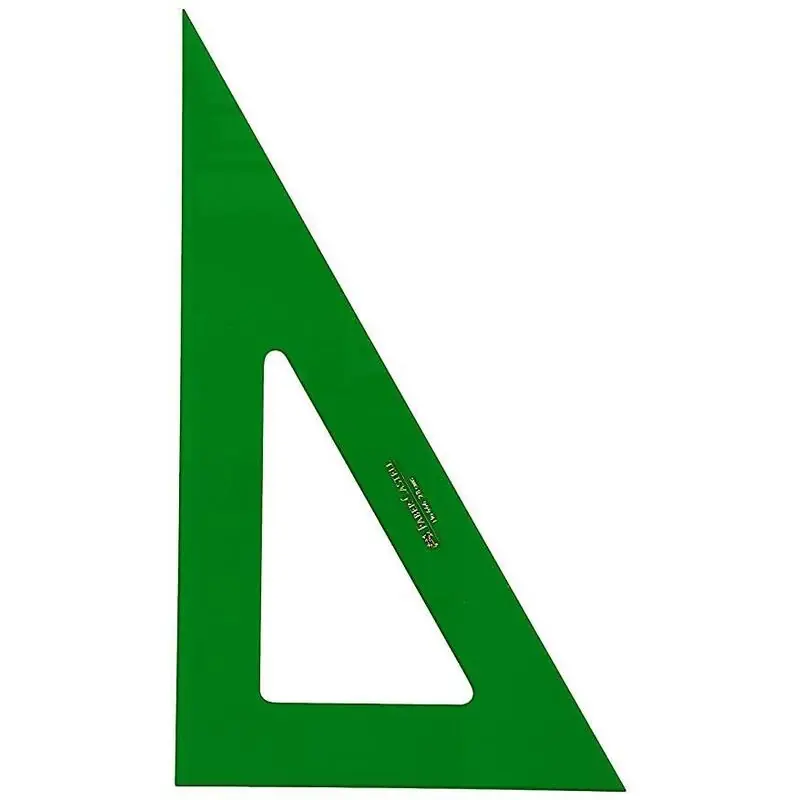 Precio Bajo Faber - Castell Cartabón Sin Graduar 25cm Verde Pack