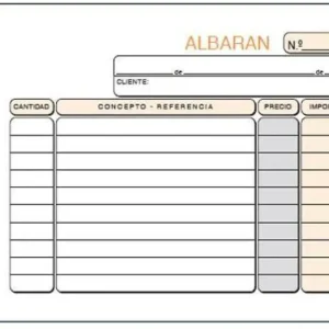 Mayoreo TALONARIO ALBARANES 8º APAISADO DUPLICADO T-123