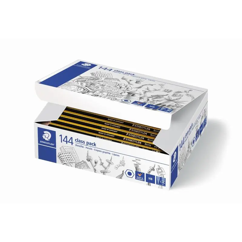 Premium Staedtler Lapiz Noris Hb 120-2 Caja Carton -144ud-