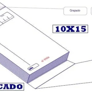 Artesanal TALONARIO DE COMANDAS TRIPLICADO 10X15 TC3HG