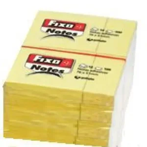 TACO NOTAS ADHESIVAS 76X51MM FIXO AMARILLO Marca Reconocida