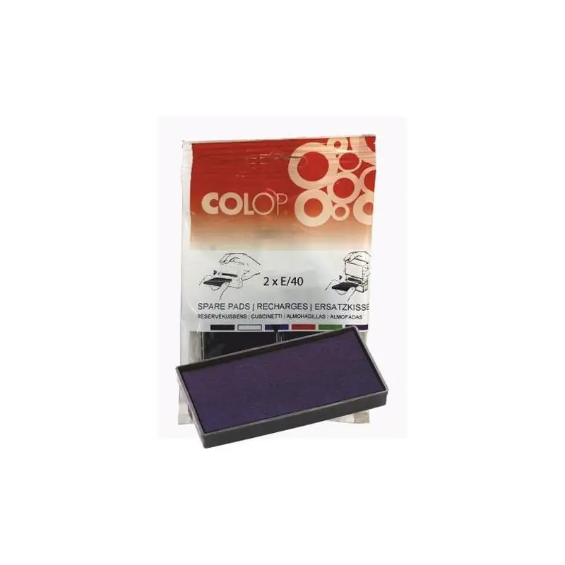 Imprescindible (Must-Have) Colop Almohadilla E/40 Azul Blister -2u-