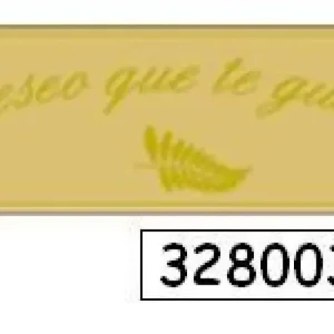 No Te Lo Pierdas ETIQUETAS DESEO QUE TE GUSTE ORO 50X18 PRYSE