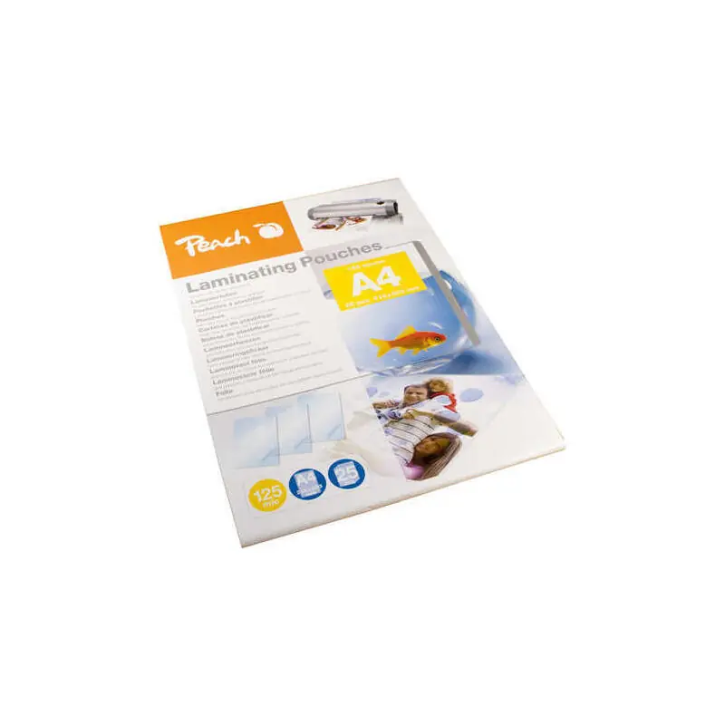 Oferta Especial Estuches Para Plastificar Peach a4, 125 Mic, Brillante, 25 Piezas.