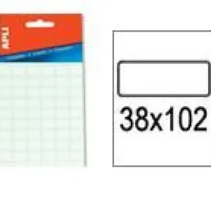 ETIQUETAS MINI-BOLSA 38X102 ADHESIVO FUERTE APLI Certificado