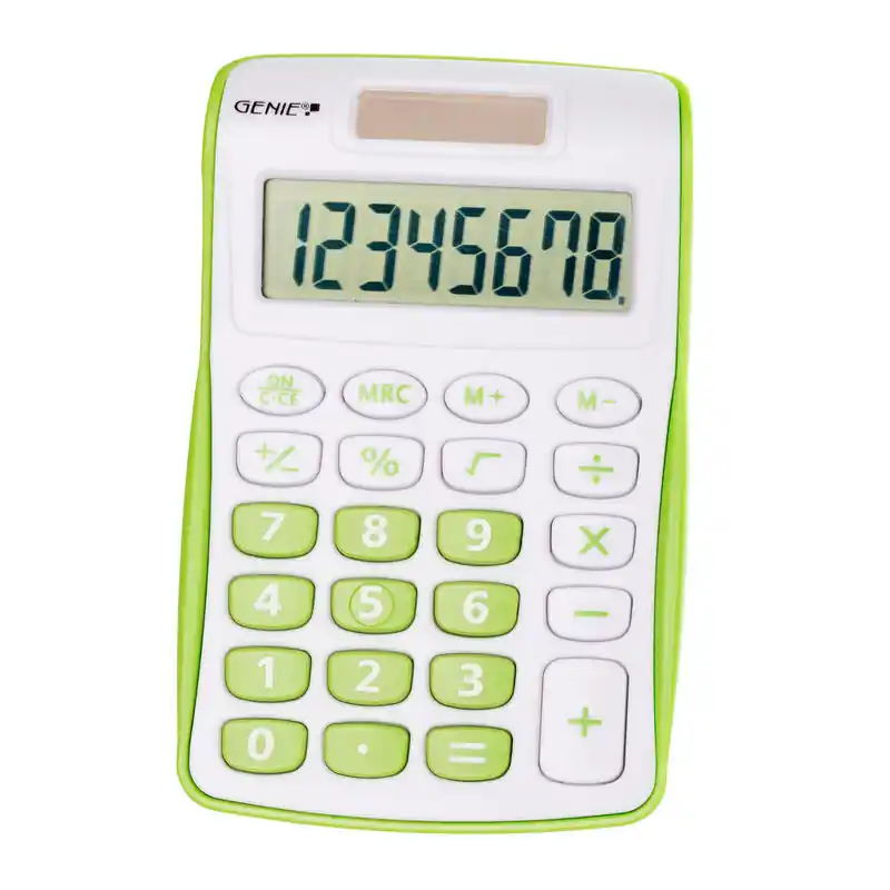 Calculadora De Bolsillo Genie 120 G 8 Dígitos Verde Compra Hoy