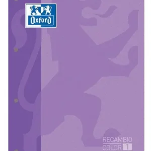 RECAMBIO CON TAPA A4 80H 4T 5X5 MALVA OXFORD Más Vendido